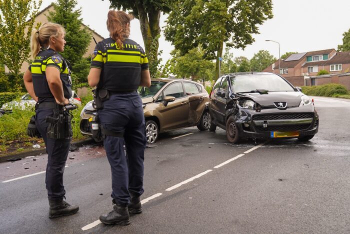 Frontale botsing op Weg door de Rijpel