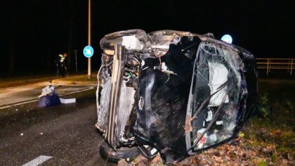Auto-ongeluk Kanaaldijk Noord-West loopt goed af