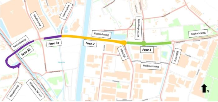Komend weekend onderzoek asfalt op de Rochadeweg