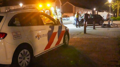 Fietser gewond na botsing met auto
