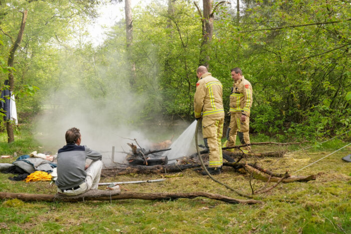 Opnieuw melding bosbrand bij Straakvense Heideweg