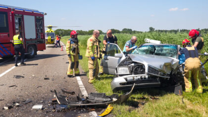 Ongeval N279: weg in beide richtingen afgesloten