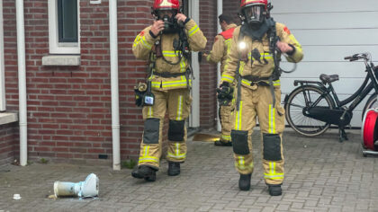 Woning vol rook door brandende blender
