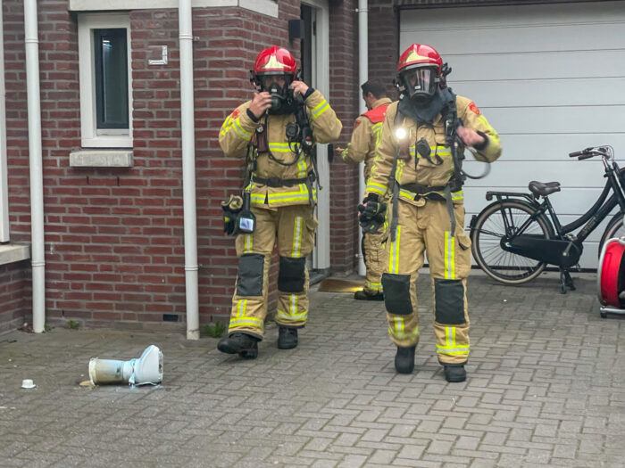 Woning vol rook door brandende blender