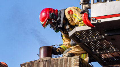 Schoorsteenbrand Houtse Parallelweg Helmond