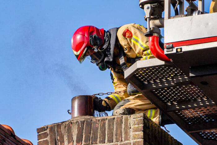 Schoorsteenbrand Houtse Parallelweg Helmond