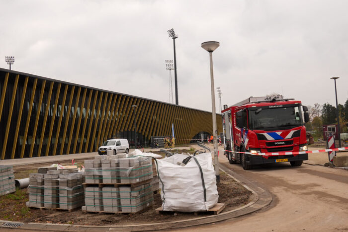 Gaslek bij sportpark de Braak in Helmond