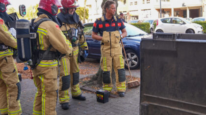 Accu’s vatten vlam in laadruimte bestelbus