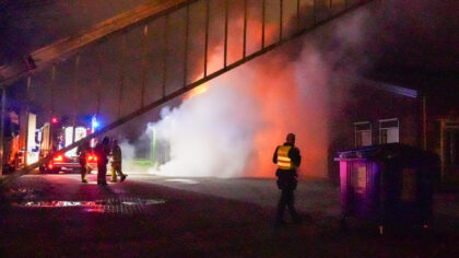 Grote brand aan de Peeleik in Helmond