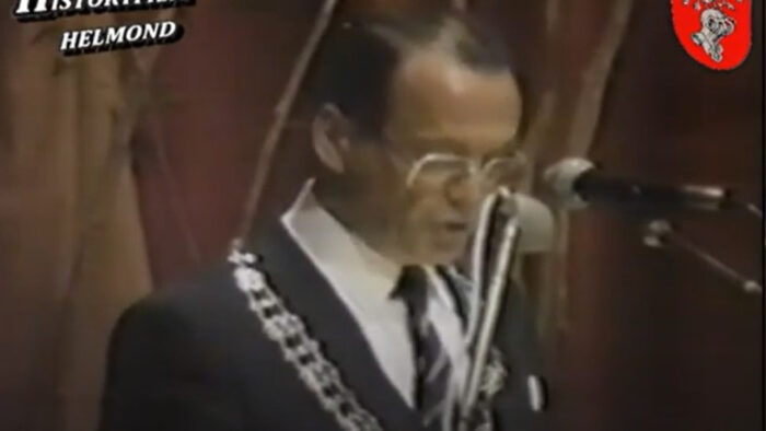 Historische beelden burgemeester Van Elk op Dit is Helmond TV