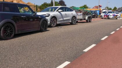 Frontale botsing op Mierloseweg