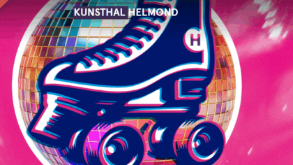 Rolschaatsen tussen de kunst in Museum Helmond
