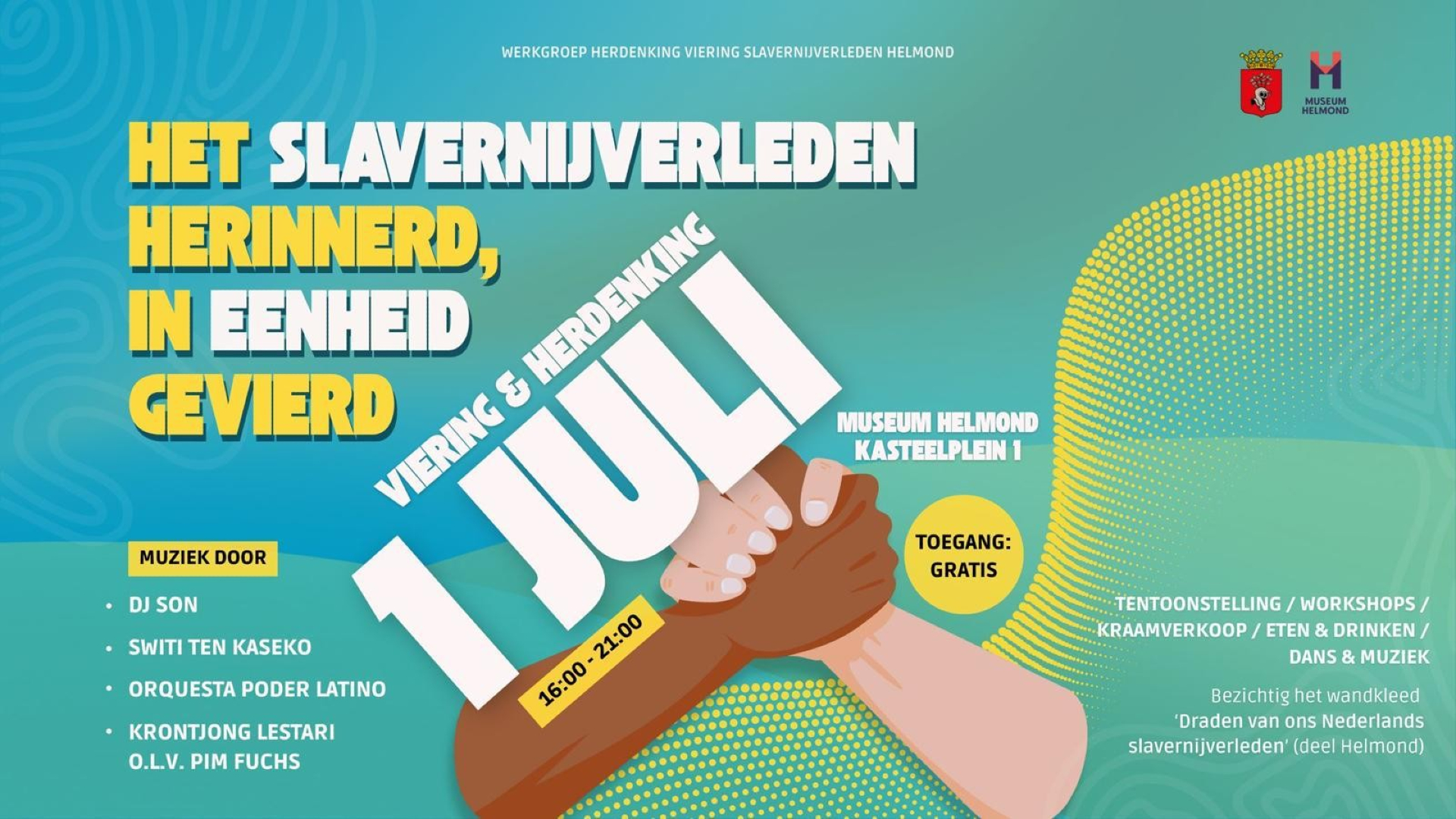 Viering afschaffing van de slavernij