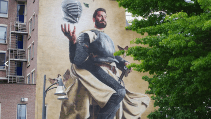 Nieuwe wandelroute langs mural wandschilderingen met audiotour
