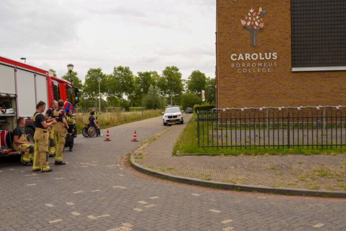 Brand bij Carolus Borromeus College snel onder controle