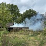 Schuur in brand bij Scheepstal in Helmond