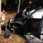 Auto in brand op Brandevoortse Dreef na ongeluk