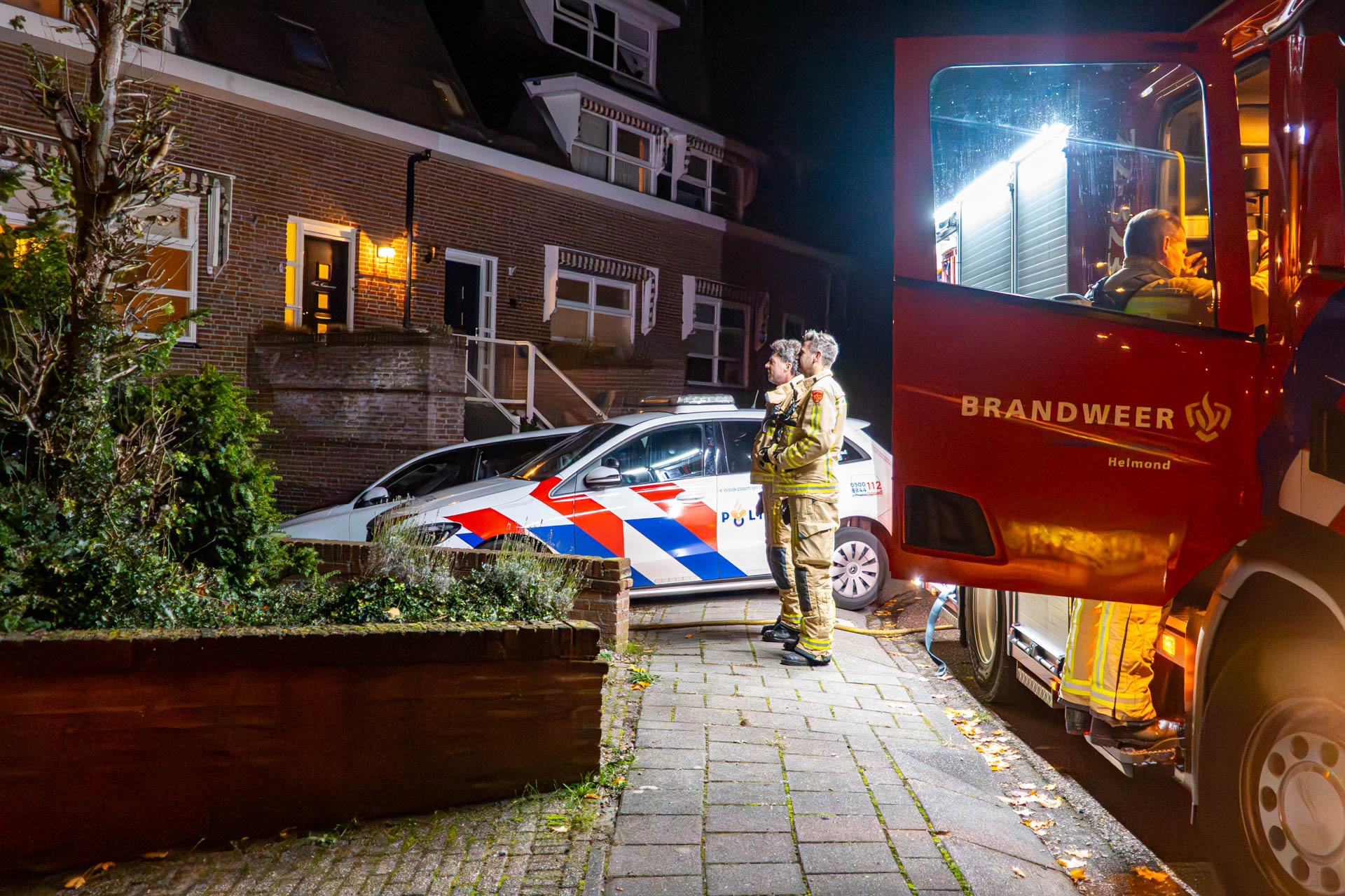 Brand onder overkapping woning aan de Ter Vorseldreef