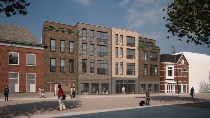 Verbouwing pand C&A maakt plaats voor nieuwe woningen