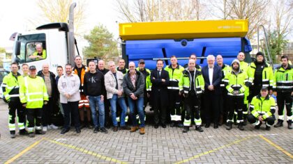 [FOTO’S] Burgermeester Potters bedankt de strooihelden van Helmond