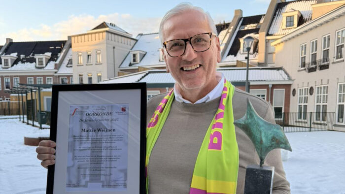 Mattie Weijnen verkozen tot Brandevoorter van het jaar