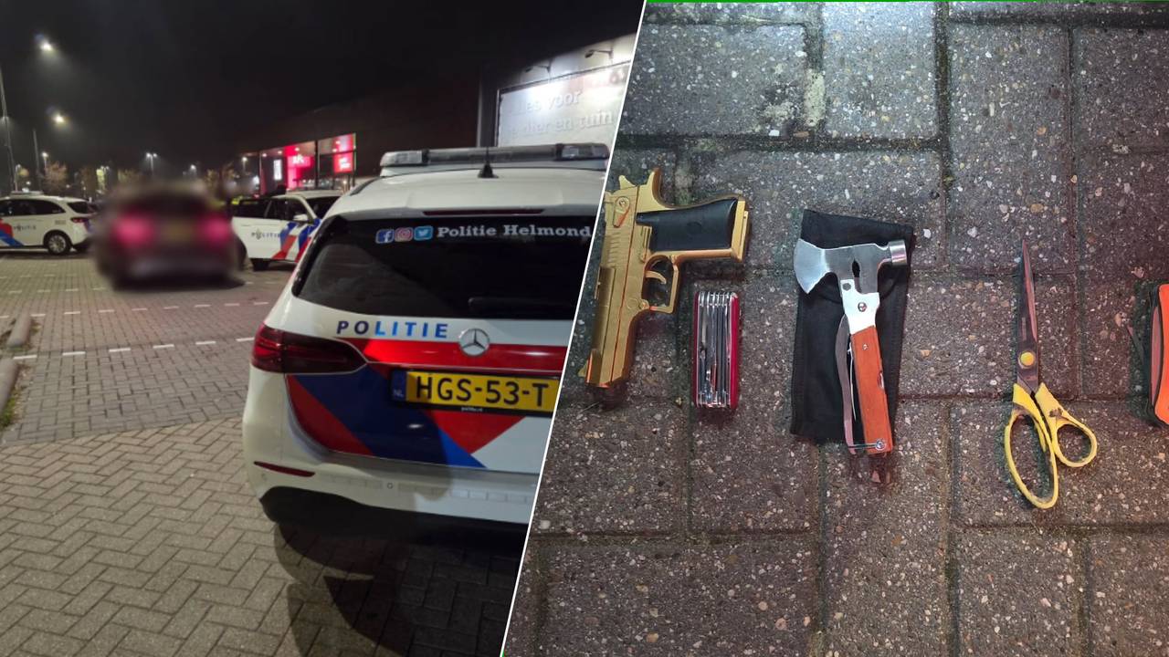 Vrouw in Helmond wordt achterna gezeten door auto's, meerdere wapens in beslag genomen