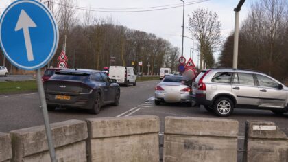 Aanrijding met drie auto’s op de Europaweg