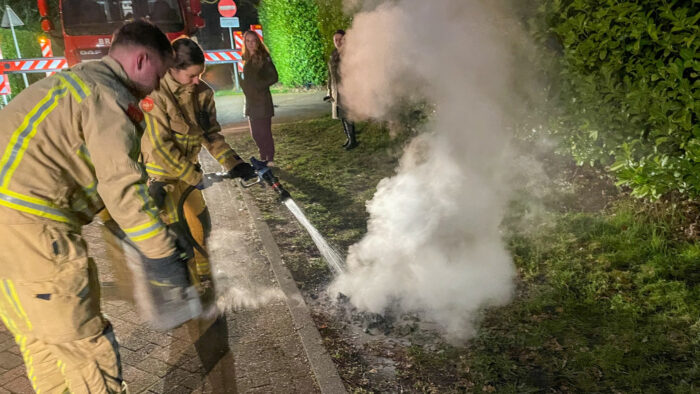 Schoorsteenbrand bij woning aan Korte Tivoli in Helmond