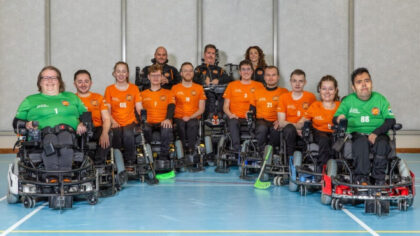Helmondse Cathry speelt voor Nederland tijdens WK Powerchair Hockey: ‘Tweede plek voelt niet goed’