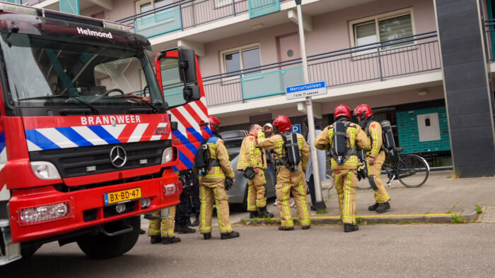 Brandweer onderzoekt kleine gaslekkage in Helmond