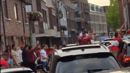 [VIDEO] Feesttaferelen in de Heistraat na WK-zege van Marokko