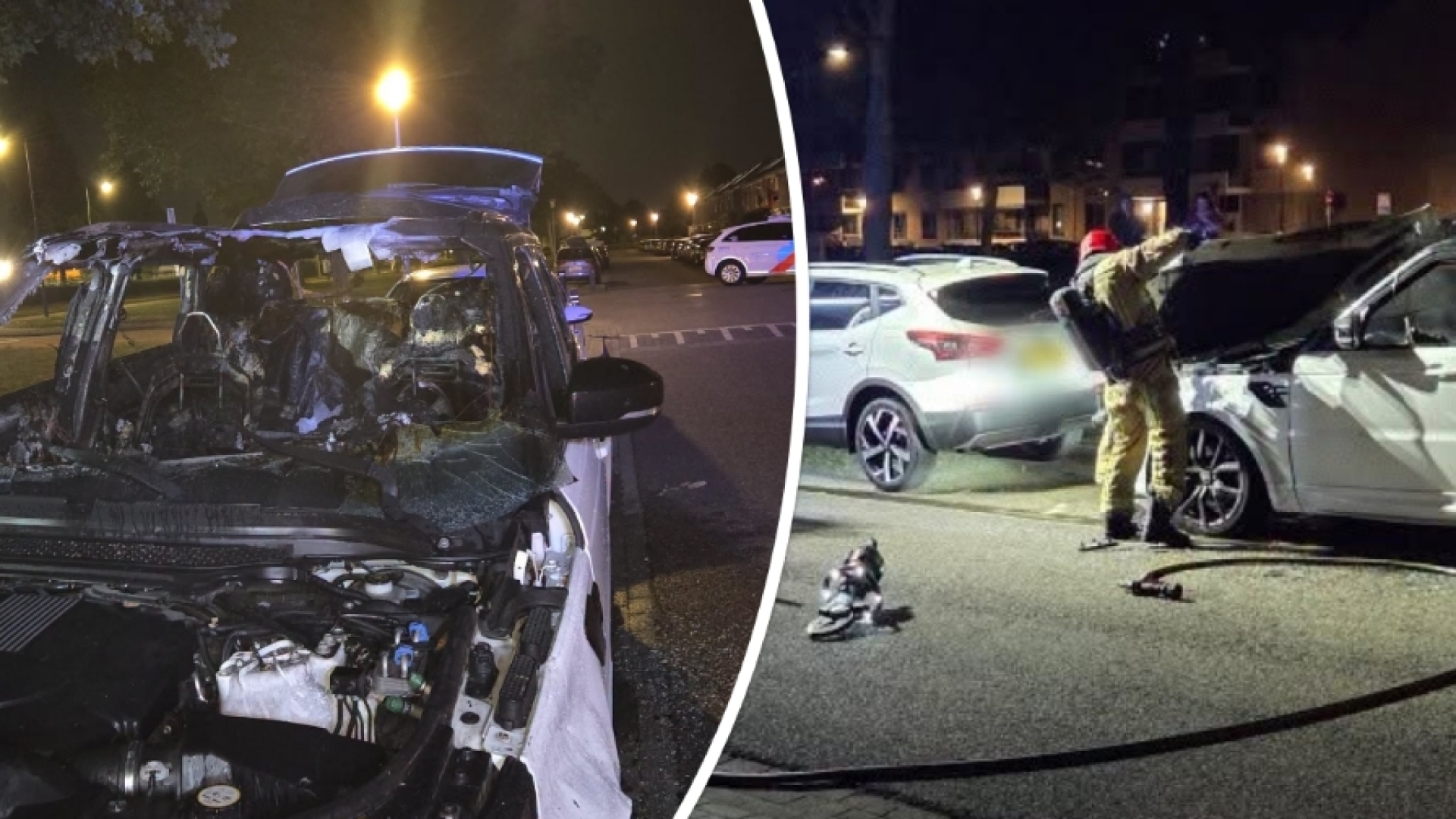 Politie Helmond zoekt getuigen van autobrand Nachtegaallaan, plaatsdelict afgezet