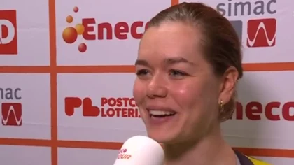 Helmondse Lieke Nooijen klopt landgenoten en wint proloog Eneco Tour in Den Haag