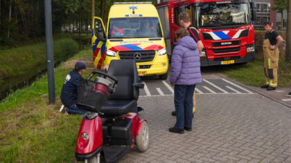 Man komt terecht onder scootmobiel op Schootense Dreef